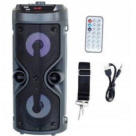 Resim resolut Kule Bluetooth Parti Hoparlör Ledli Speaker Ses Bombası Karaoke Mikrofonlu Ses Sistemi 