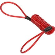 Resim Kırmızı Disk Fren Kilidi Hatırlatma Kablosu 120cm Geri Çekilebilir Çelik Tel Parlak Renkli Mo Dağ Bisikleti Kilit & Alarm 56815666 