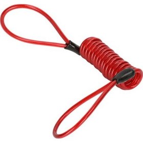 Resim Kırmızı Disk Fren Kilidi Hatırlatma Kablosu 120cm Geri Çekilebilir Çelik Tel Parlak Renkli Mo Dağ Bisikleti Kilit & Alarm 56815666 