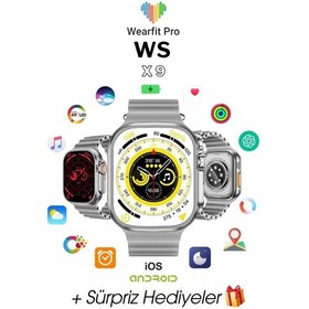 Resim Wearfitpro Wearfit Ws X9 7 Kordonlu Akıllı Kol Saati 49mm Tft Ekran Gri 