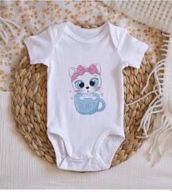 Resim Bitmeyenkartus Bk Kids Isimli Bebek Body Zıbın - Model 5 Beyaz 