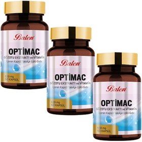Resim Balen Optimac Gözotu Ekstraktı ve Vitamin 630 MG 60 Kapsül 3 Adet 
