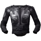 Resim Cbtx Global Ghost Racing F060 Motosiklet Binme Dişli Göğüs Koruyucu Dirsek Pedi Düşme Koruma Zırh Elbisesi XL Siyah 