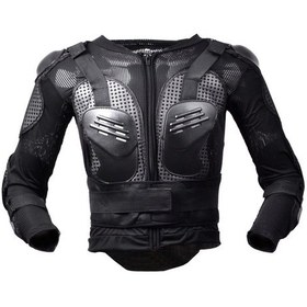 Resim Cbtx Global Ghost Racing F060 Motosiklet Binme Dişli Göğüs Koruyucu Dirsek Pedi Düşme Koruma Zırh Elbisesi 2XL Siyah 