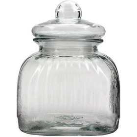 Resim Cam Bakliyat Kavanozu Vakumlu Cam Kapaklı 4 Litre Şeffaf 