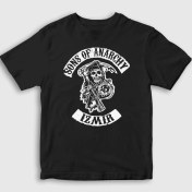Resim Presmono Unisex Çocuk Siyah Izmir Sons Of Anarchy T-Shirt 