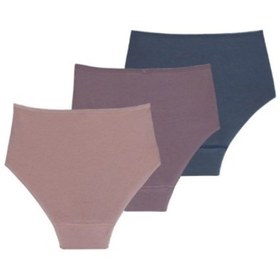 Resim Blackspade Kadın Külot 3lü Paket Essential 1577 - Mor Pembe Deni Çok Renkli 