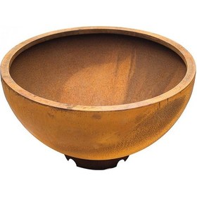 Resim Corten Yuvarlak Saksı Küçük 