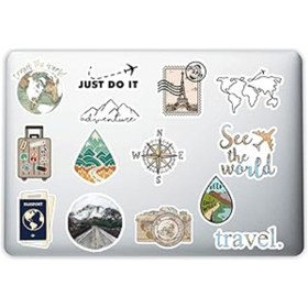 Resim Genel Markalar Quart Aksesuar Art Sanat Temalı Dekoratif Laptop Notebook Tablet Telefon Sticker Set 016 