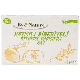 Resim Bynature Kayısılı Biberiyeli Bitkisel Karışımlı Çay 30'lu 