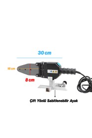 Resim Badem10 Kaynak Makinesi 1400 W PPRC Pvc Plastik Boru Makası Terazi Pafta Metre Seti 40 mm 32 mm 25 mm 20 mm 