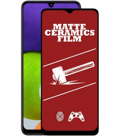 Resim Samsung Galaxy A22 4G Tam Kaplayan Mat Seramik Ekran Koruyucu 