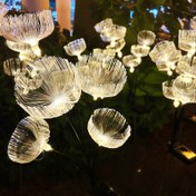 Resim Güneş Enerjili LED Fiberglas Su Denizanaları Açık Bahçe Dekor Işıkları - Armatür Tipi: Ayrılabilir, Şarj Edilebilir Pil, 600 mAh, Aksesuar Dahil Değil, Yarı Gömme Montaj, Plastik Malzeme, Uzaktan Kumanda Yok, Nikel Pil, Anahtar Kontrolü, Çıkarılabilir Değil, Çoklu Bileşenler, Taşınabilir 