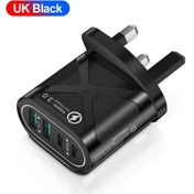 Resim 40 W 2 Usb 2 Pd Şarj Cihazı Hızlı Şarj 2.1a Şarj Cihazı İphone Uyumlu Samsung Huawei Bk324 Uk Black 1 Adet 