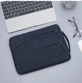 Resim Laptop Çantası 13.3 15.6 14 İnç Su Geçirmez Dizüstü Bilgisayar Çantası Kol Royal Blue 15.6 - 16 İnch Kılıf 