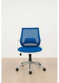 Resim Arji Desemo Çalışma Koltuğu Beyaz - Mavi 