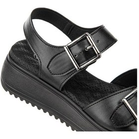 Resim Muya Beebi Anatomik Taban Taban Topuk Dikeni Kadın Sandalet Siyah 