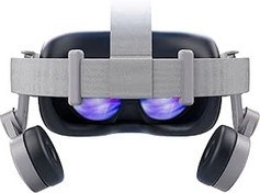 Resim Kulaklık Uyumlu Meta Quest 2, Ayarlanabilir Yedek Kulaklık Ses Kulaklıkları Oculus Quest 2 Aksesuarları için (Beyaz Kulaklık) 