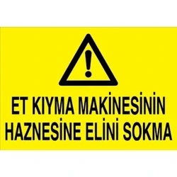 Resim Canis Etiket Et Kıyma Makinesinin Haznesine Elini Sokma Alüminyum 