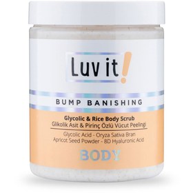 Resim Luv it! glikolik asit vücut peelingi - pirinç özlü hyaluronik asit i̇çeren body scrub 