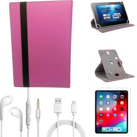 Resim Wontis Samsung Galaxy Tab A SM-T290 8 Inç Ekran Koruyucu Nano Film+Üniversal Tablet Kılıfı+Kulaklık+Şarj Kablosu Seti 