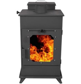 Resim Etinova M004 Mini Şömine Pelet Sobası Fırınsız 