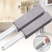 Resim Ergonomik Koluyla Terrazzo Temizleyici - Tuvalet, Fayans ve Mutfak için Elektriksiz Ölçekli Temizleyici - Sert Su Halkası, Kalsiyum, Demir ve Pas Leke Temizleyici - Dayanıklı Plastik Banyo Aksesuarı, Mutfak Zemin Temizleyici | Ergonomik Temizleyici | Dayanıklı Plastik Temizleyici 