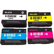 Resim TecHarbor HP Officejet Pro 8620 (A7F65) e-AiO Yazıcı Uyumlu 4 Renk Muadil Kartuş Seti 950XL- 951XL 