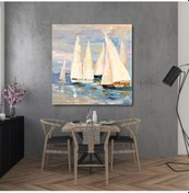 Resim Yağlı Boya Tablo %100 El Yapımı Home In Joy 94Cmx94Cm (535799548) 