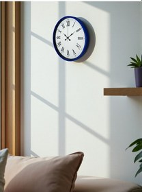 Resim Büro Ev Ofis Hediyesi İçin 36cm Lacivert Trend Dekor Duvar Saati Diğer 