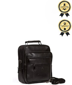 Resim CERFF LEATHER CLUP Omuz Askılı Hakiki Deri Erkek El Çantası (BÜYÜK)20*24cm) 