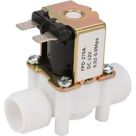 Resim Guangdong Spirit DC12V N/c Normalde Kapalı Su Solenoid Valfı G1/2-Inç Plastiksu Sebili Için Solenoid Valf 