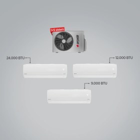 Resim Arçelik ZM30105 A++ 24+12+9 BTU Iç - 30000 BTU 1+5 Multi Inverter Klima 