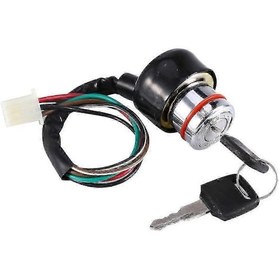 Resim Evrensel 6 Kablolu Kontak Anahtarı, 2 Anahtarlı 3 Konumlu Motosiklet Kart Pit Atv Uygulamaları İçin Huiliang 