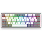 Resim REDRAGON K616 Fizz PRO RGB Red Switch 2.4GHz Kablosuz Mekanik Oyuncu Klavyesi 