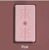 Resim Pembe Kaymaz Yoga Matı Kalınlaştırılmış Ve Genişletilmiş Ses Geçirmez Ve Darbeye Dayanıklı Paspaslar Çevre Dostu Ev Spor Ve Fitness Matı 183x61x1cm 