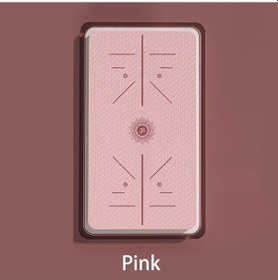 Resim Pembe Kaymaz Yoga Matı Kalınlaştırılmış Ve Genişletilmiş Ses Geçirmez Ve Darbeye Dayanıklı Paspaslar Çevre Dostu Ev Spor Ve Fitness Matı 183x61x1cm 