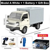 Resim Uzaktan Kumanda Rc Araba Simülasyon Drift Tırmanma Kamyon Led Işık Kargo Yük Model A White 1b Box Beyaz 