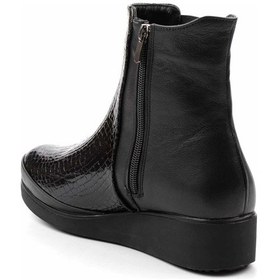 Resim Siyah Siyah Leather Kadın Bot & Bootie K02586160203 Siyah Siyah 