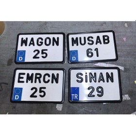 Resim Dekor Plaka.Bisiklet Plakası.Kare Plaka.Motor Plakası Türkiye 