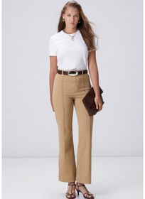 Resim Network Bej Wide Straight Tencel Denim Pantolon 