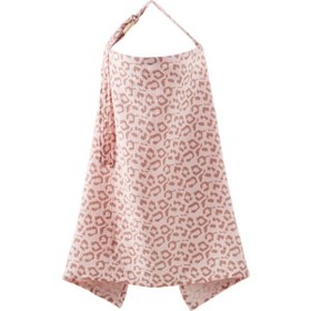 Resim Yunboo Leopar Desenli Pembe Emzirme Örtüsü - 65x95cm Metal Kancalı, Yumuşak Pamuk, Özel Alan Kapaklama, Çekirdek/stroller Kullanıma Uygun 
