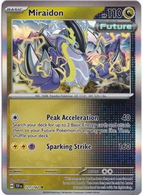 Resim Miraidon Holo 121/162 - Temporal Forces - Pokemon Kartı Mint 