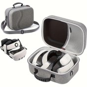 Resim Yeni Meta Quest 3 baş bandı saklama kutusu, piyasada bulunan tüm baş bandı uyumlu BOBOVR S3PRO baş bandı saklama kutusunu, Elite saat bandını, dokunmatik kontrol cihazı çantasını, seyahat için taşınabilir koruma için sert bir kılıf içinde saklayabilir 