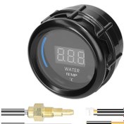 Resim Yaleker 52mm Araç Sıcaklık Göstergesi, Alarm Özellikli Lcd Ekran, Siyah Abs Metal Tasarım 