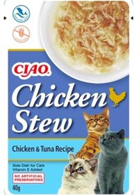 Resim Ciao Chicken Churu Stew Tavuk Güveç Ve Ton Balıklı Kedi Ödül Maması 50 Gr 