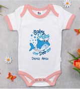 Resim Bitmeyenkartus Bk Kids Kişiye Özel Pembe Bebek Body Zıbın - Model 15 Çok Renkli 