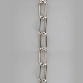 Resim Etsylight Avize Zinciri, Abajur Askı Zinciri Nikel Renk - 5 metre 