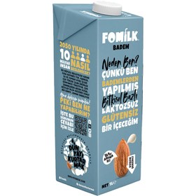 Resim FOMİLK Bitkisel Bazlı Badem Sütü 1L 