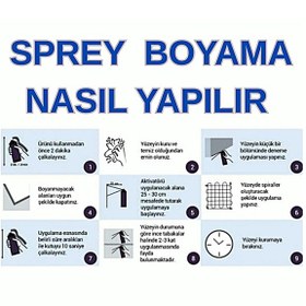 Resim Trafik Mavi Profesyonel Seri Akrilik Sprey Boya 400 Ml Büyük Boy- 10yıl Raf Ömrü Ral 5017 Trafik Mavi 